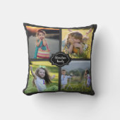 自分の家族の写真のコラージュを作成する クッション (正面)