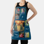 自分の家族の写真のコラージュモノグラムアプリを作成する エプロン (インサイチュ)