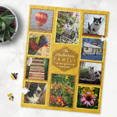 自分の家族の写真のコラージュ名ハニーを作成 ジグソーパズル