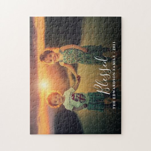 自分の家族の写真のスクリプ賛美トを作成 ジグソーパズル (縦)