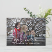 自分の家族の写真を作成するメリークリスマス シーズンカード (スタンド正面)