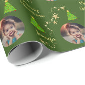 自分の家族の写真を作成するメリークリスマス ラッピングペーパー (ロールコーナー)