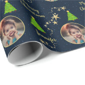 自分の家族の写真を作成するメリークリスマス ラッピングペーパー (ロールコーナー)