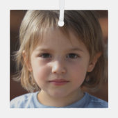 自分の家族の写真を作成する ガラスオーナメント (裏面)