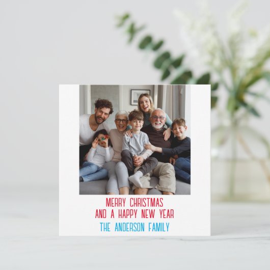 自分の家族の写真を作成する シーズンカード (スタンド正面)