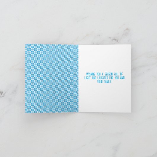 自分の家族の写真を作成する シーズンカード (内部)