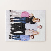 自分の家族の写真を作成する ジグソーパズル (横)