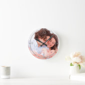 自分の家族の写真を作成する ラウンド壁時計 (ホーム)