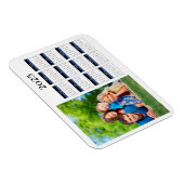 自分の家族の写真を作成2025カレンダーマグネット マグネット (右側)