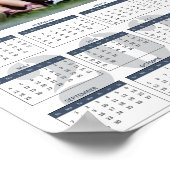 自分の家族の写真を作成2025ポスターカレンダー ポスター (角)