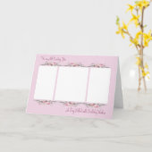 自分の家族の写真を追加する誕生日カード カード (黄色い花)