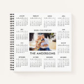 自分の家族の写真を追加2025予定表 | ノートブック (正面)