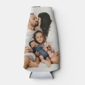 自分の家族の写真カスタムを作成するパーソナライズされた ボトルクーラー (正面)