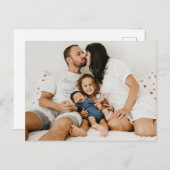 自分の家族の写真カスタムを作成するパーソナライズされた ポストカード (正面/裏面)
