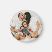 自分の家族の写真カスタムを作成するパーソナライズされた マグネット (正面)