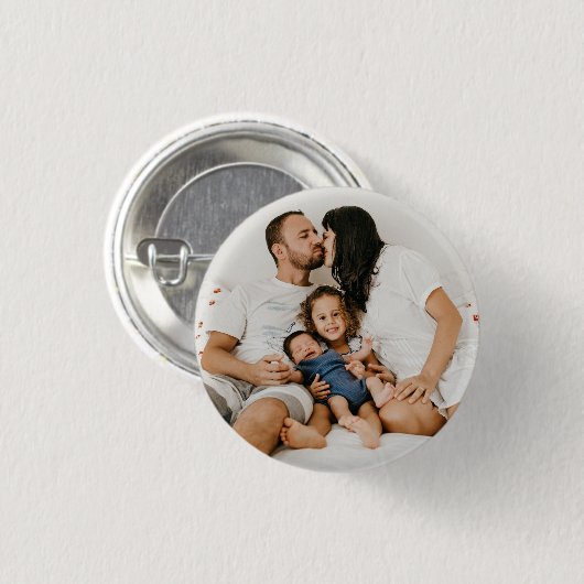 自分の家族の写真カスタムを作成するパーソナライズされた 缶バッジ (正面&裏面)