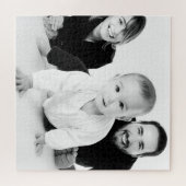 自分の家族の写真ギフトを作カスタマイズ成する ジグソーパズル (横)