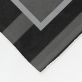 自分の家族の写真コラージュのモノグラム名を作成する フリースブランケット (角)