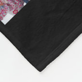 自分の家族の写真コラージュのモノグラム名を作成する フリースブランケット (角)