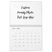 自分の家族の写真パーソナライズされたを作成する カレンダー (3月 2026)