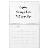 自分の家族の写真パーソナライズされたを作成する カレンダー (2月 2026)