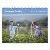 自分の家族の写真年のカレンダユニークーを作成する カレンダー (カバー)