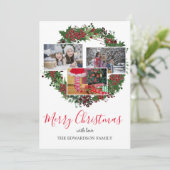 自分の家族の写真集を作成メリーする シーズンカード (スタンド正面)