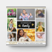 自分の家族の引用文を作成する8 Photo Collage フォトプラーク (正面)
