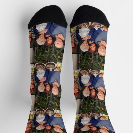 自分の家族の瞬間を作る、クルーの靴下 ソックス (上部)