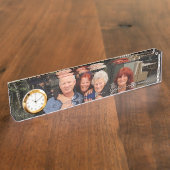 自分の家族の瞬間を、机用ネームプレート デスクネームプレート (側面)