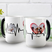 自分の家族を作成するペットの自撮りマグ, 11 oz モーフィングマグカップ