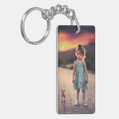 自分の家族カスタム写真の作成 キーホルダー (正面左)