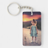 自分の家族カスタム写真の作成 キーホルダー (正面)