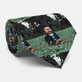 自分の家族カスタム写真の作成 ネクタイ (ロール)