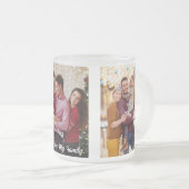 自分の家族カスタム写真の作成 フロストグラスマグカップ (正面右)