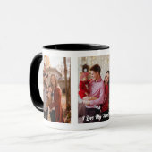 自分の家族カスタム写真の作成 マグカップ (正面左)