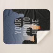 自分の家族カスタム写真を作成する シェルパブランケット (正面(横))