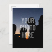 自分の家族カスタム写真を作成する シーズンポストカード (正面/裏面)