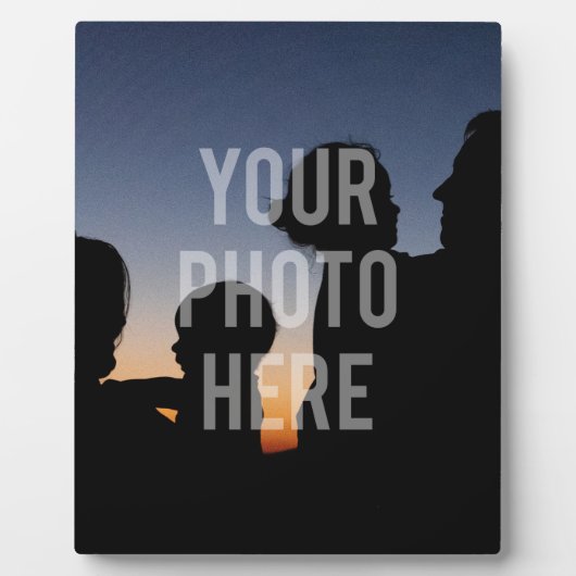 自分の家族カスタム写真を作成する フォトプラーク (正面)
