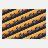 自分の家族カスタム写真を作成する ラッピングペーパーシート (正面3)