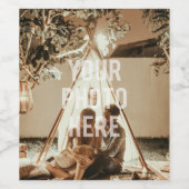 自分の家族カスタム写真を作成する ワインラベル (シングルラベル)