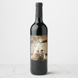 自分の家族カスタム写真を作成する ワインラベル