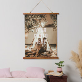 自分の家族カスタム写真を作成する 吊り下げ型タペストリー