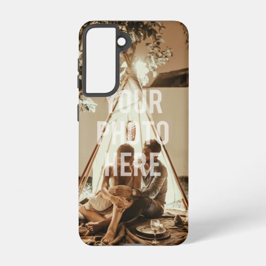 自分の家族カスタム写真を作成する SAMSUNG GALAXYケース (裏面)