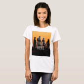 自分の家族カスタム写真を作成する Tシャツ (正面フル)