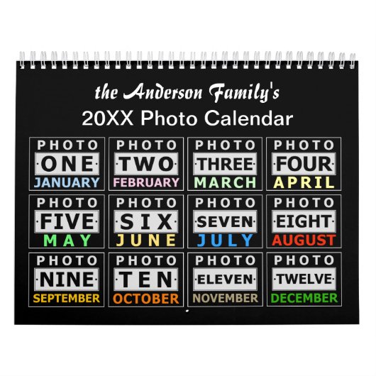 自分の家族パーソナライズされた写真を作成2025 カレンダー (カバー)