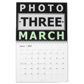 自分の家族パーソナライズされた写真を作成2025 カレンダー (3月 2027)