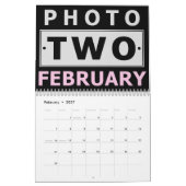 自分の家族パーソナライズされた写真を作成2025 カレンダー (2月 2027)