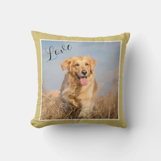 自分の家族ペットを作成する クッション (正面)