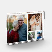 自分の家族モダン4人の写真集を作成 フォトブロック (左)